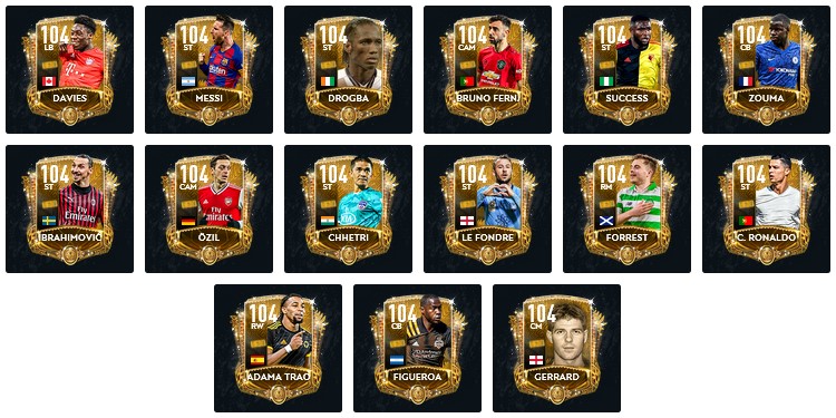 FIFA Mobile 20 Golden Ticket Players