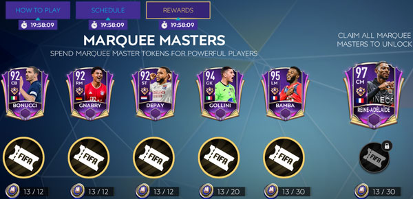 FIFA Mobile 21 Marquee Stars Players