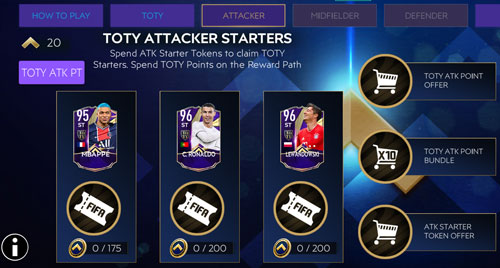 FIFA Mobile 21 TOTY Starters