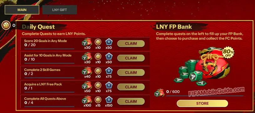 EA Sports FC Mobile 24: Lunar New Year (LNY) Quests