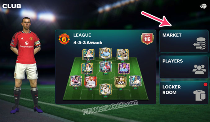 Market Menu New Location in FC Mobile 26