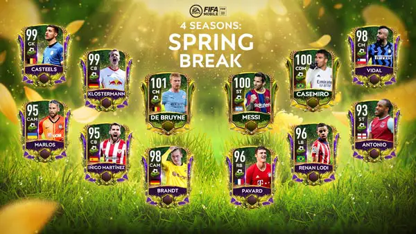 FIFA Mobile 21 4 Seasons: Spring Break Players