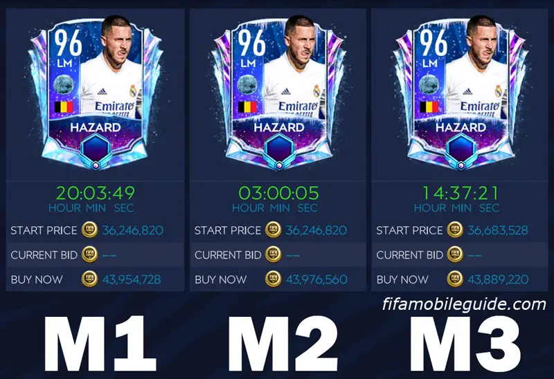 FIFA Mobile 21 Market M1, M2, M3 (Hazard Freeze)