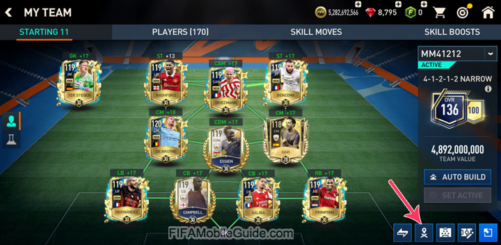 FIFA Mobile 23 Set Pieces Menu