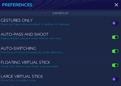 FIFA Mobile Gameplay Settings