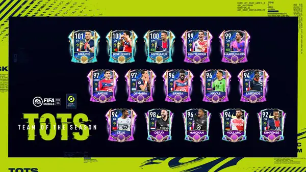 FIFA Mobile 21 Ligue 1 TOTS Players
