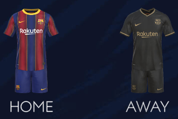 FIFA Mobile 21 FC Barcelona Kit (Jersey) Home and Away