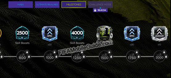 FIFA Mobile 21 Rivalries Point Milestones