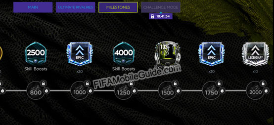 FIFA Mobile 21 Rivalries Point Milestones