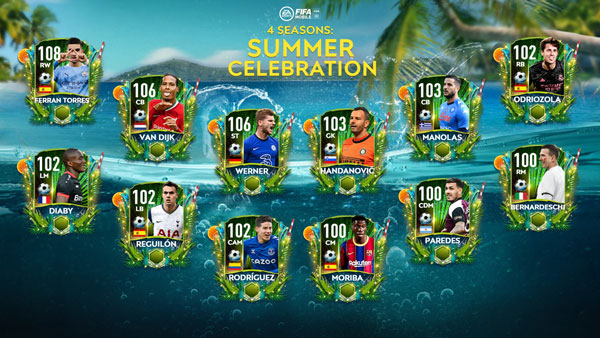 FIFA Mobile 21 Summer Celebration Players