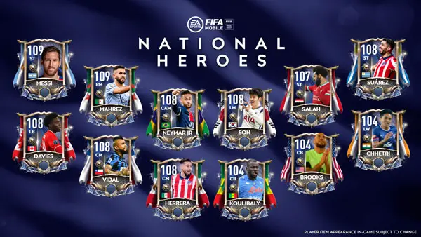 FIFA Mobile 21 National Heroes: Worldwide Players