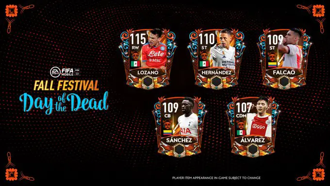 FIFA Mobile 21 Fall Festival Day of the Dead (DOTD) Players