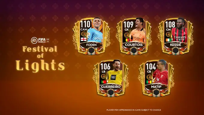 FIFA Mobile 21 Fall Festival of Lights Players