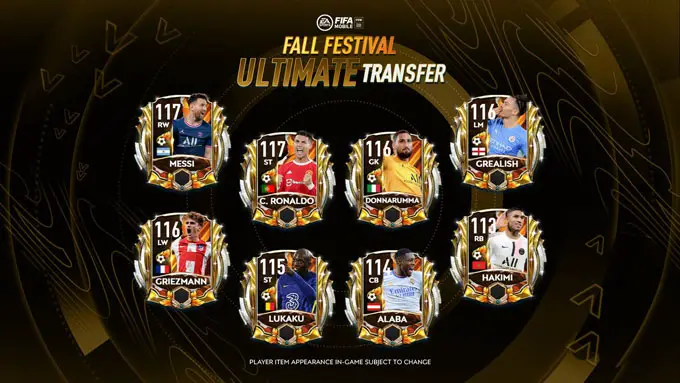 FIFA Mobile 21 Fall Festival Ultimate Transfer Players