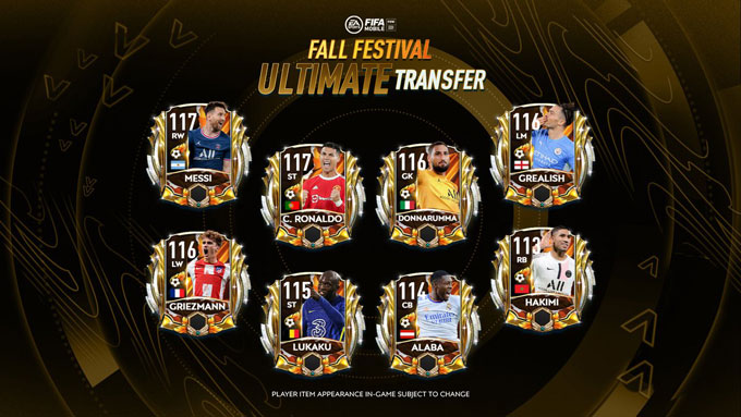 FIFA Mobile 21 Fall Festival Ultimate Transfer Players