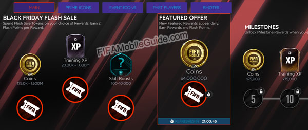 FIFA Mobile 21: Black Friday Flash Sale Main Chapter