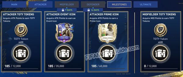 FIFA Mobile 22 TOTY Milestones