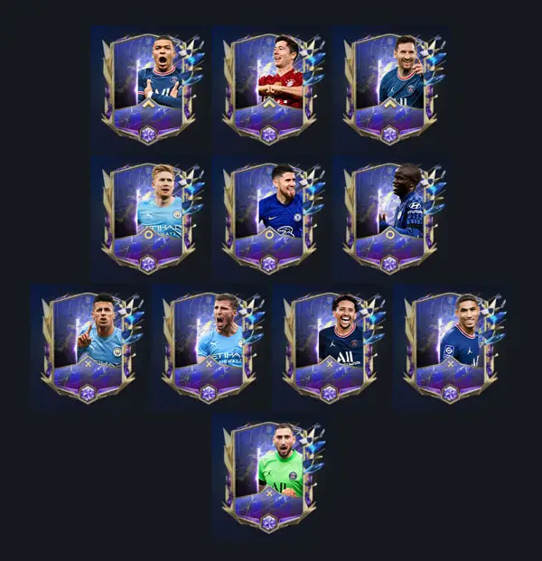 FIFA Mobile 22 TOTY Starting XI Players