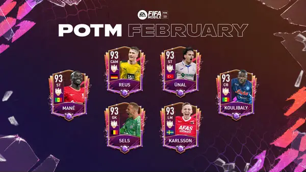 FIFA Mobile 22: February POTM Players