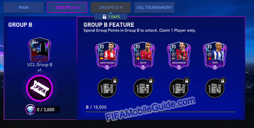 FIFA Mobile 22: UEFA Champions League (UCL) Groups A-H