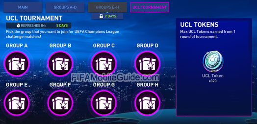 FIFA Mobile 22: UEFA Champions League (UCL) Tournament