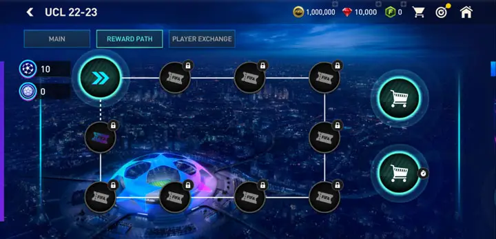 FIFA Mobile 23 UCL Reward Path