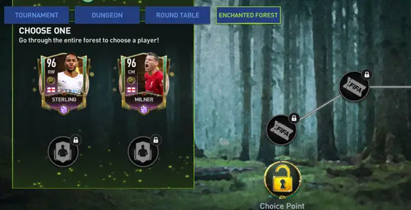 FIFA Mobile 22 Treasure Hunt Camelot Choice Point
