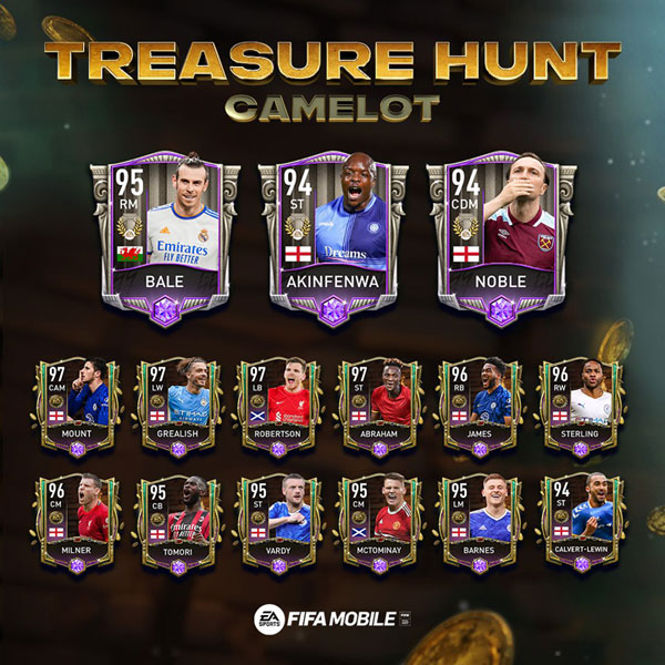 FIFA Mobile 22 Treasure Hunt Camelot Players