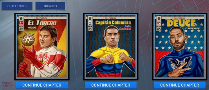 FIFA Mobile Heroes Journey Chapter