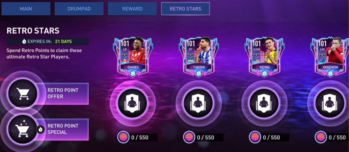 FIFA Mobile 22 Neon Nights Retro Stars
