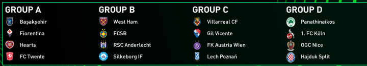 FIFA Mobile 22: Group Stage Challengers UECL Group A, B, C, D