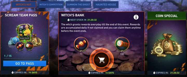 FIFA Mobile 22: Scream Team Witch's Bank