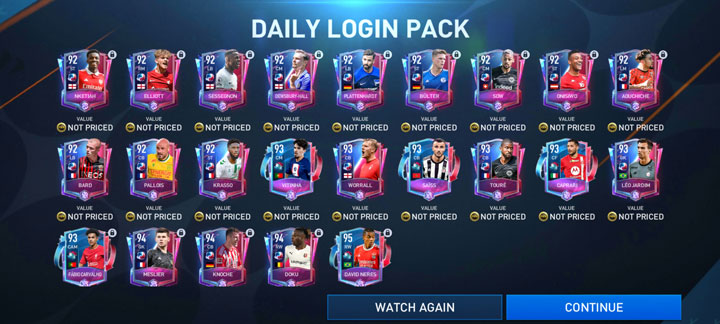 FIFA Mobile 22-23 Limited Beta Daily Login Pack