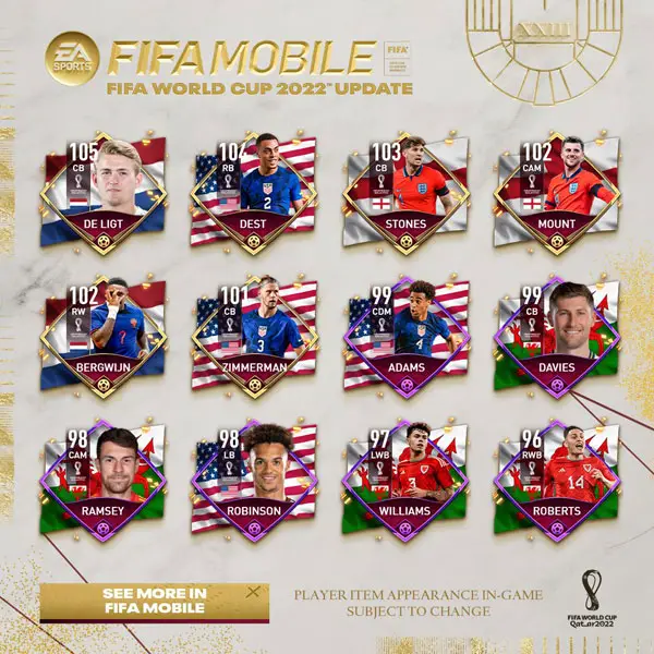 FIFA Mobile World Cup 2022 Featured Players 2
