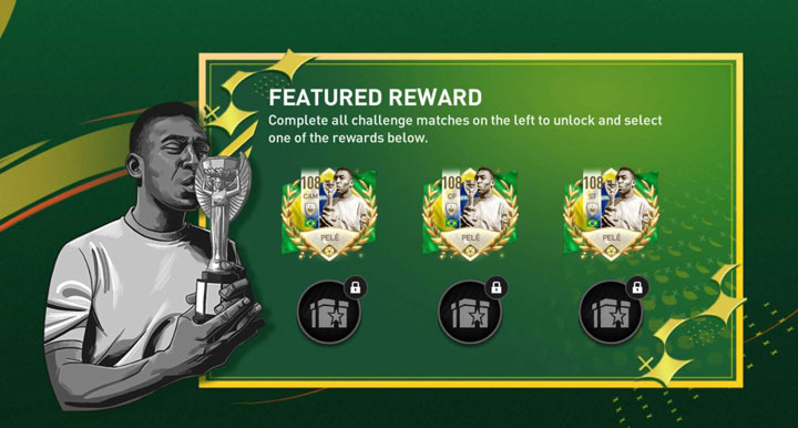 FIFA Mobile 23 Pele CAM, CF, ST Rewards