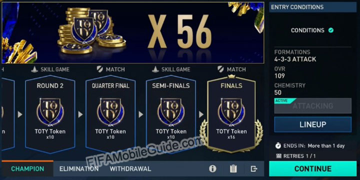 FIFA Mobile 23 TOTY Challenge Mode