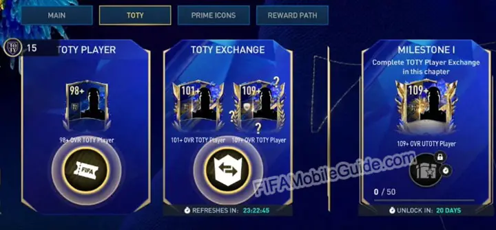 FIFA Mobile 23 TOTY Chapter