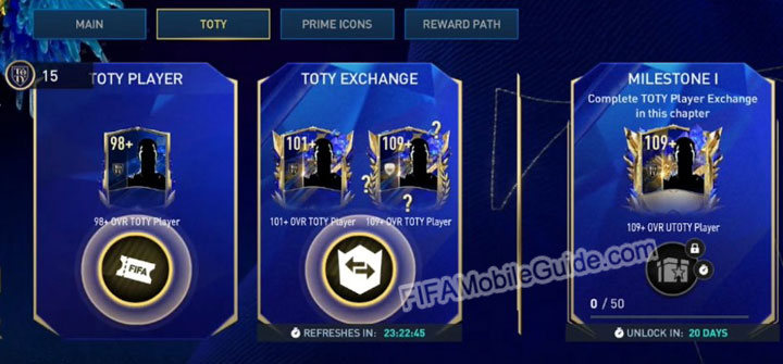 FIFA Mobile 23 TOTY Chapter