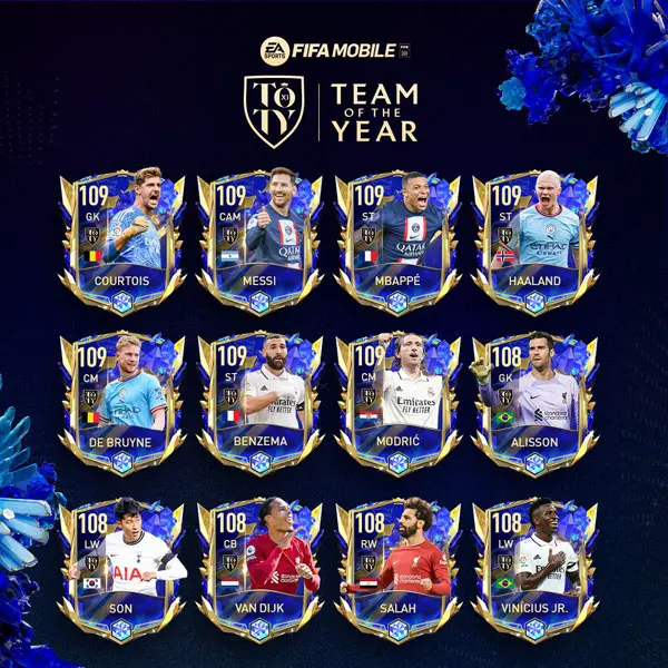 FIFA Mobile 23 TOTY Players
