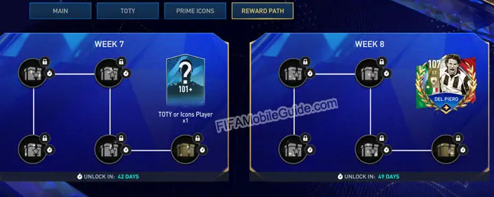 FIFA Mobile 23 TOTY Reward Path