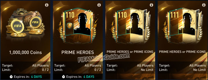 FIFA Mobile Heroes Journey 23 Prime Heroes Exchanges