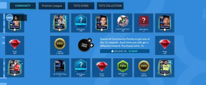 FIFA Mobile 23 TOTS Community Reward 2