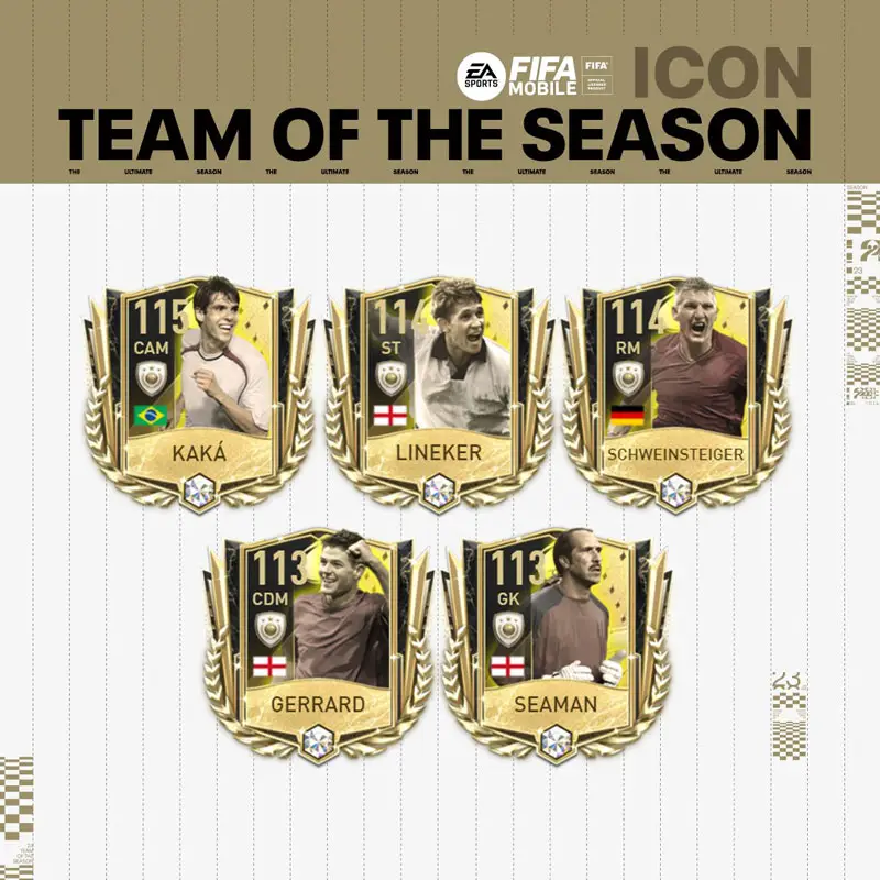 FIFA Mobile 23 TOTS Icon Players Week 5