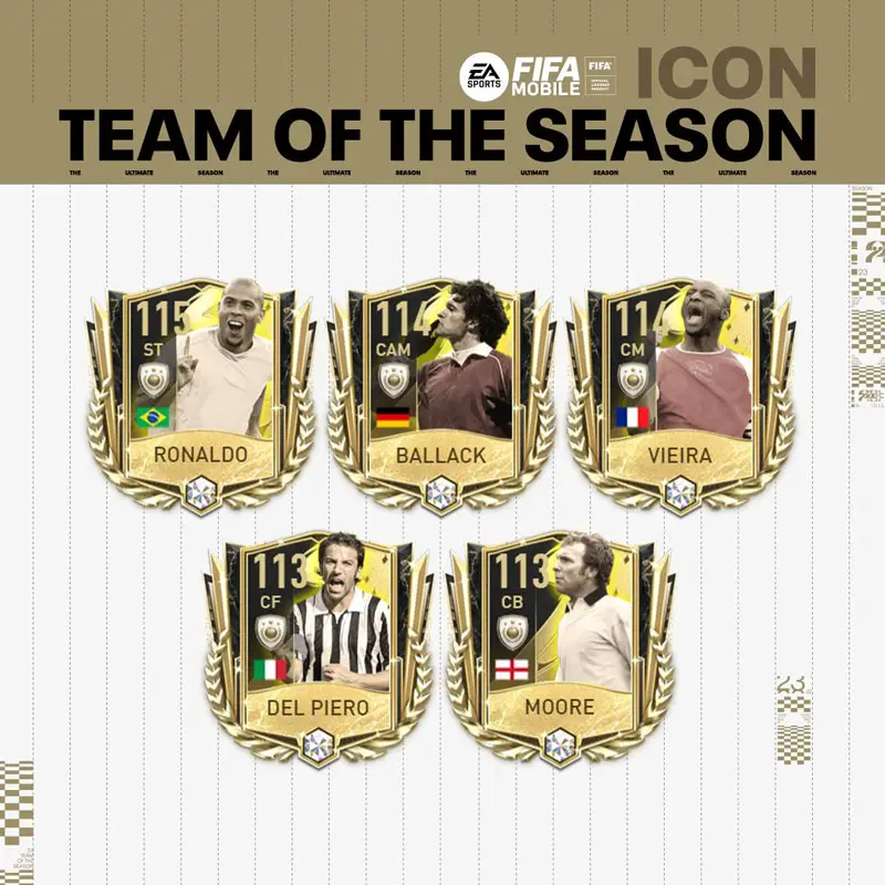 FIFA Mobile 23 TOTS Icon Players Week 3