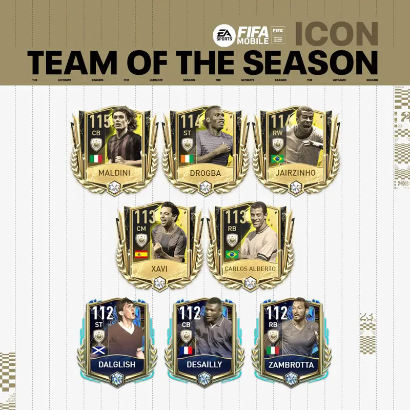 FIFA Mobile 23 TOTS Icon Players