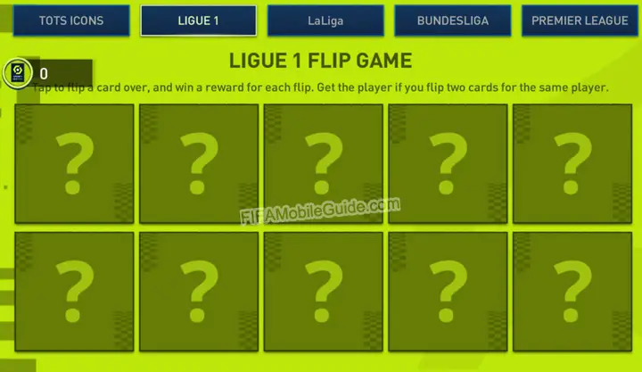 FIFA Mobile 23 TOTS Ligue 1 Flip Game Rewards