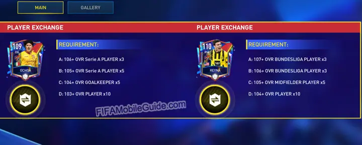 FIFA Mobile 23 Record Breakers Exchanges