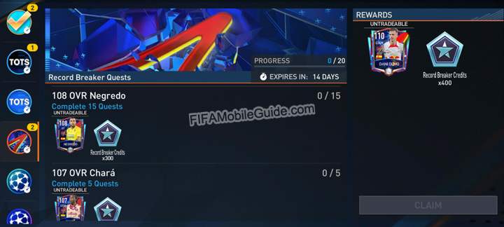 FIFA Mobile 23 Record Breakers Quest