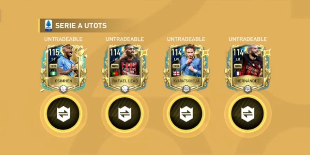 FIFA Mobile 23 UTOTS Serie A TIM Exchanges