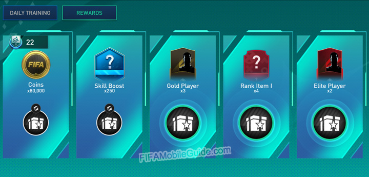 FIFA Mobile 23 Daily Training Rewards